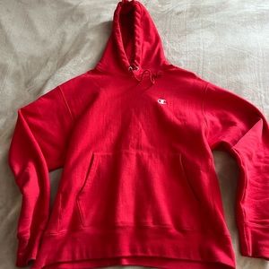 Red Champion Hoodie